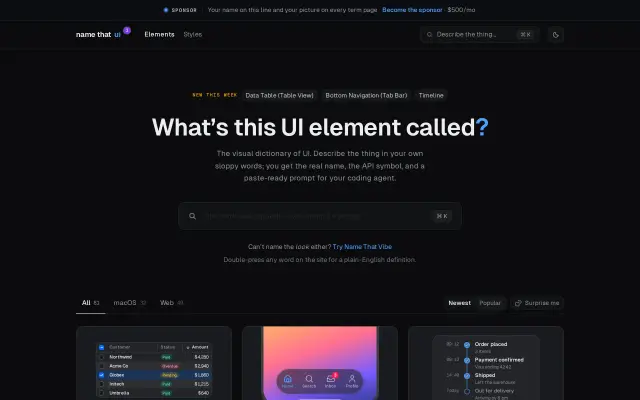 Name That UI preview