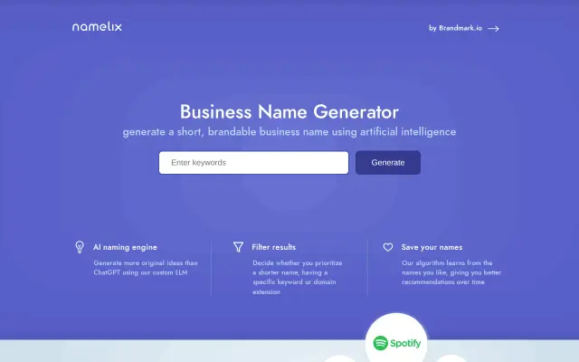 Namelix preview