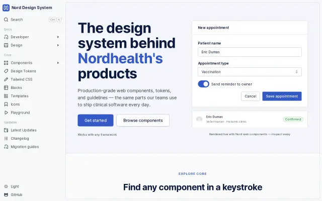 Nord Design System preview