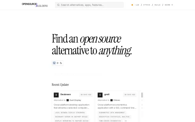Open Source Builders preview