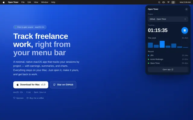 Open Timer preview