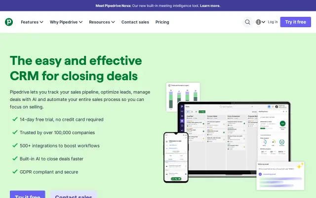 Pipedrive preview