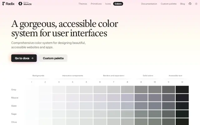 Radix Colors preview