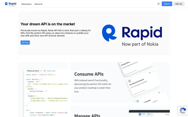 RapidAPI preview
