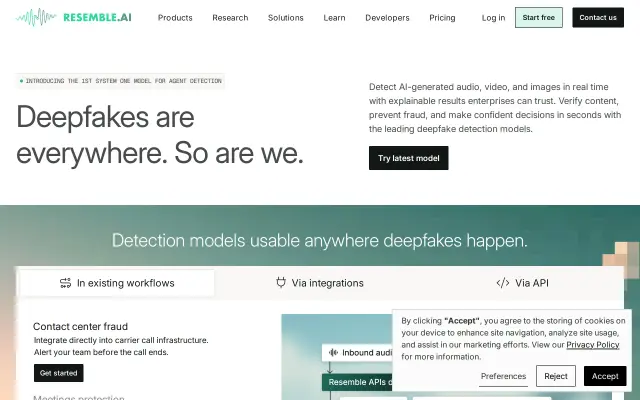 Resemble AI preview