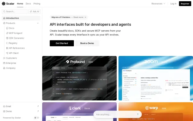 Scalar preview