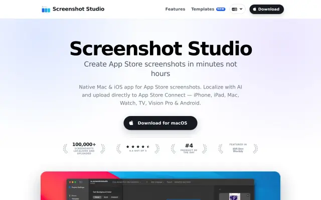 Screenshot Studio preview