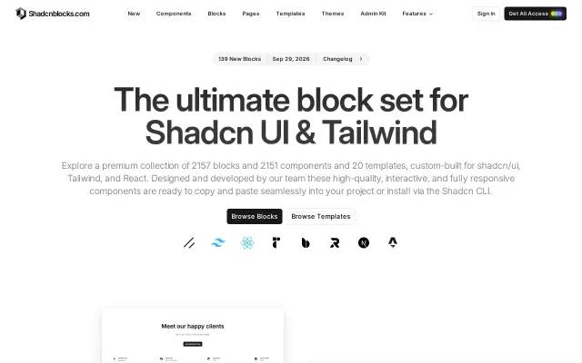 Shadcnblocks preview