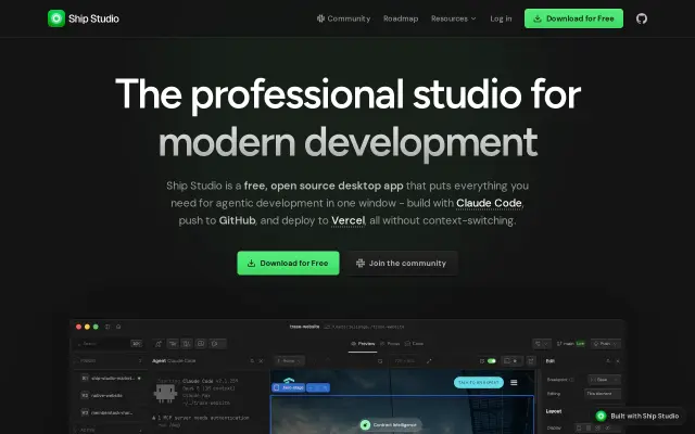 Ship Studio preview