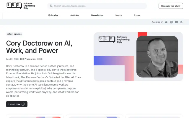 Software Engineering Daily preview