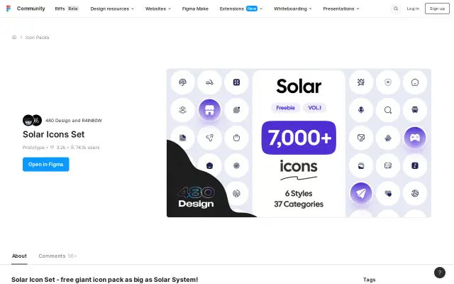 Solar Icons preview