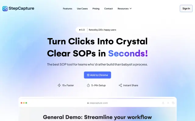 StepCapture preview