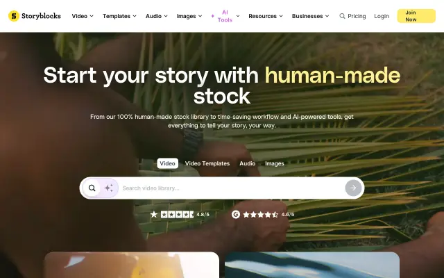 Storyblocks preview