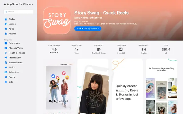 StorySwag preview
