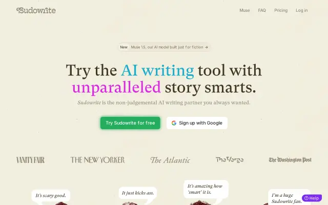 Sudowrite preview