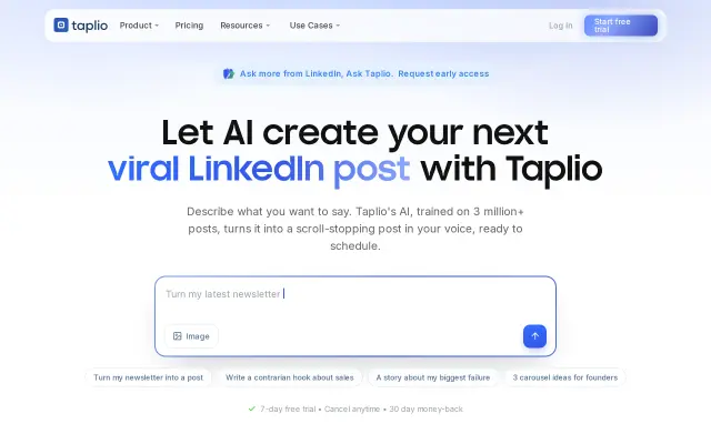 Taplio preview