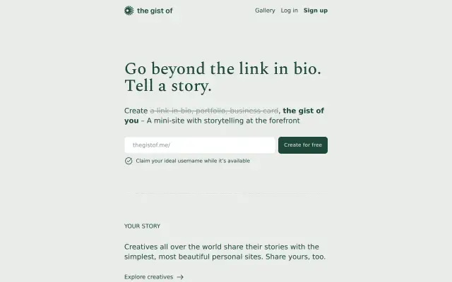 the gist of preview