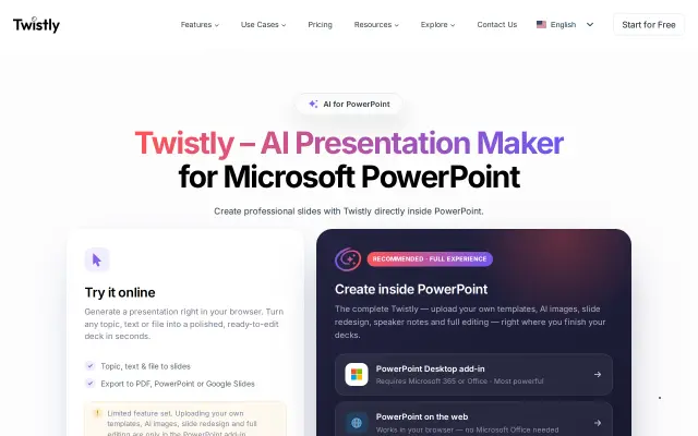 Twistly preview