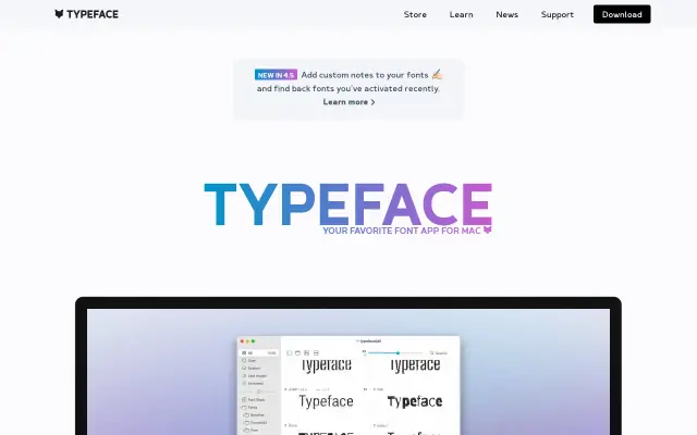 Typeface preview