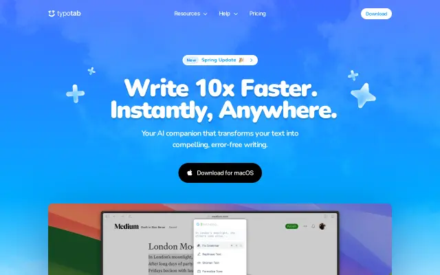 TypoTab preview