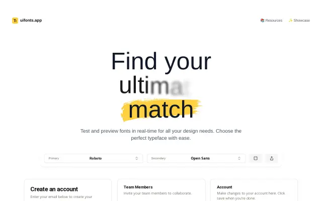 UI Fonts preview