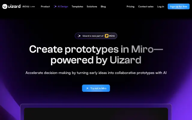 Uizard preview