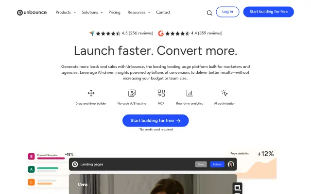 Unbounce preview