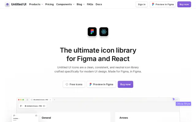 Untitled UI Icons preview