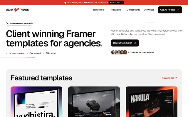 Velox Themes preview