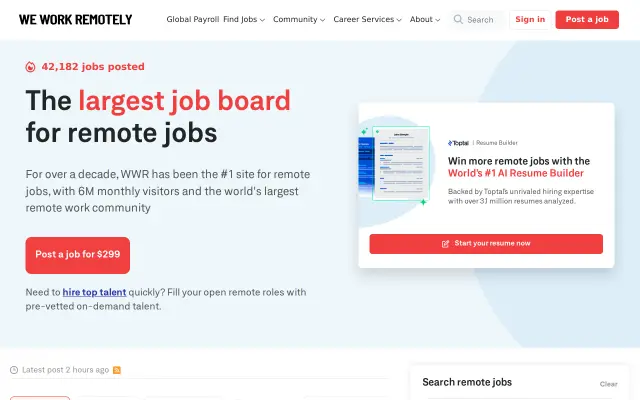 We Work Remotely preview