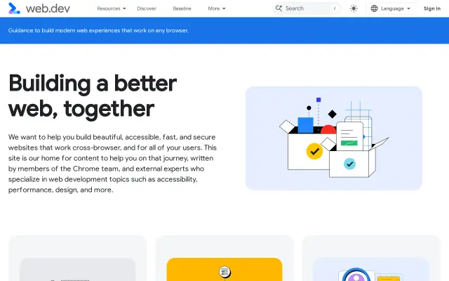 web.dev preview