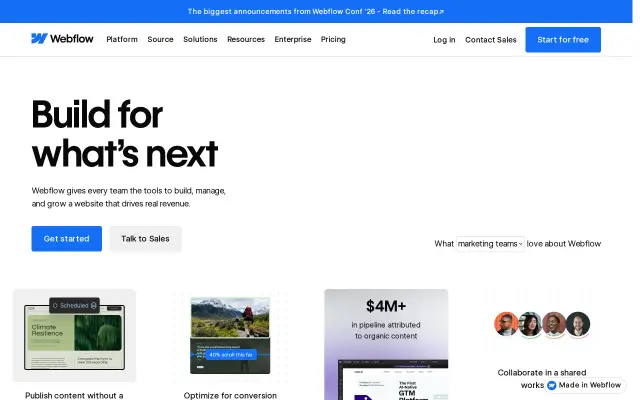 Webflow preview