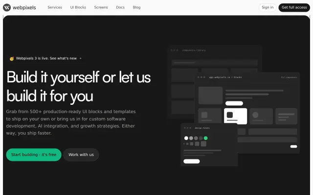 Webpixels preview