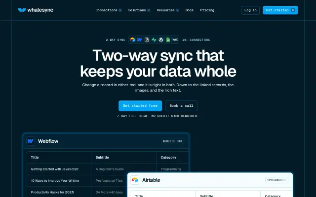 WhaleSync preview